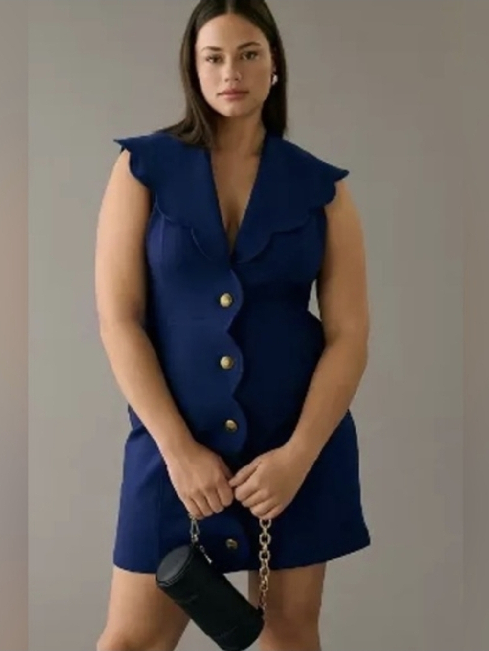MMaeve Scalloped Buttondown Dress Size 3x